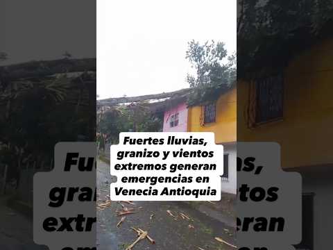 🌧️ Fuertes lluvias en Venecia Antioquia