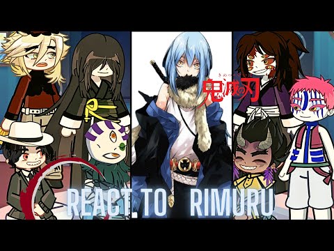 Upper moons react to rimuru tempest | Slime | akaza | Demon Slayer | hashira | Gacha life 2 |