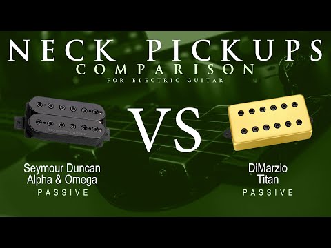 Seymour Duncan ALPHA & OMEGA vs DiMarzio TITAN - Passive Neck Pickup Guitar Tone Comparison Demo