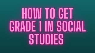 STRATEGIES FOR YOUR SOCIAL STUDIES EXAM