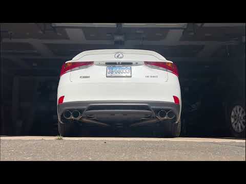 Remark Axle-Back Exhaust vs. Stock Exhaust | 2017 Lexus IS350