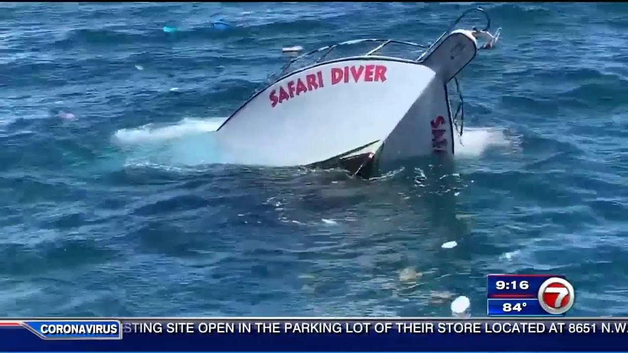 Divers rescued after boat starts to sink off Pompano Beach