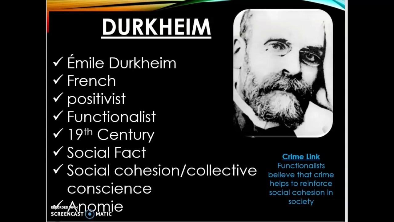 A* Sociology: Theory and methods Functionalist theory