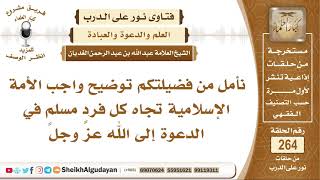 صورة ما واجب المسلم تجاه الدعوة إلى الله عز وجل؟ الشيخ عبد الله الغديان