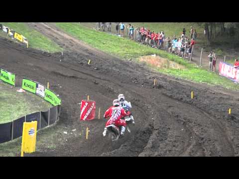 Justin "Bam Bam" Barcia Brake Checks Malcom Stewart @ Unadilla MX 2012