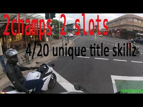 How to park a motorbike like a dickhead