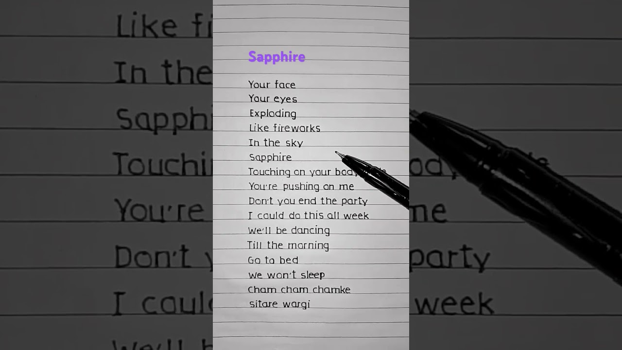 Sapphire🌸 - Ed Sheeran ft. Arijit Singh (Lyrics) #lyrics #song #trending