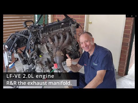 Mazda 3: R&R the exhaust manifold on a 2.0L LFVE engine. 2009 2010 2011 2012 2013 2nd LF-VE remove