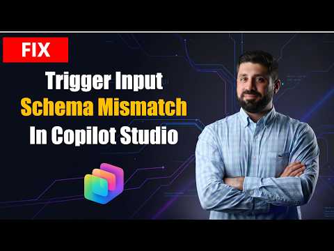 Copilot Studio: Fix Trigger Input Schema Copilot Studio: Fix Trigger Input Schema