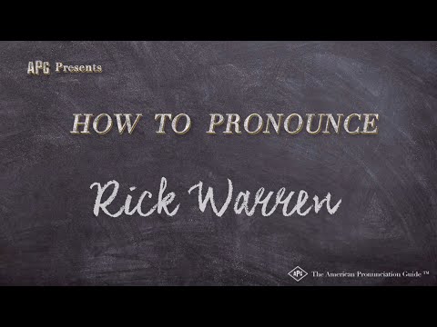 How to Pronounce Rick Warren (Real Life Examples!)