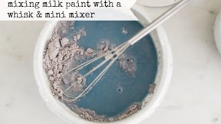 mixing milk paint using a mixer or mini-whisk | miss mustard seed