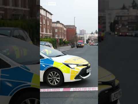 CCTV captures moment suspects set ambulance alight | Sky News