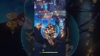 【原神】無凸ナヴィア単騎(?)で螺旋12層攻略してみた #genshinimpact