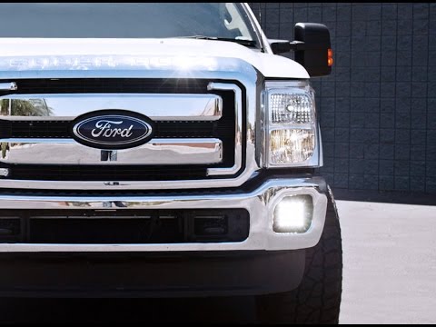 Install iJDMTOY Combination Hybrid LED Fog Lights for Ford F-250 F-350
