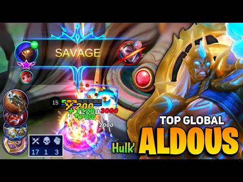 Aldous SAVAGE! Base can`t Save you  [ Top Global Aldous Best Build 2021 ] By Hulk` - Mobile Legends