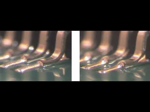 Solder Wetting of Surface Mount IC during Reflow Soldering