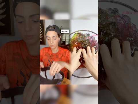 Eating Only One Color of Food for 24 Hours PT. 2#momlife #momcontent #broandsisgoals