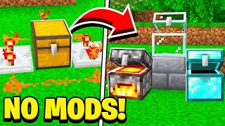 How to TURN ANY BLOCK into a SECRET CHEST in Minecraft! (NO MODS!)