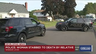 VIDEO: Man arrested after stabbing, killing female relative in Windsor Locks