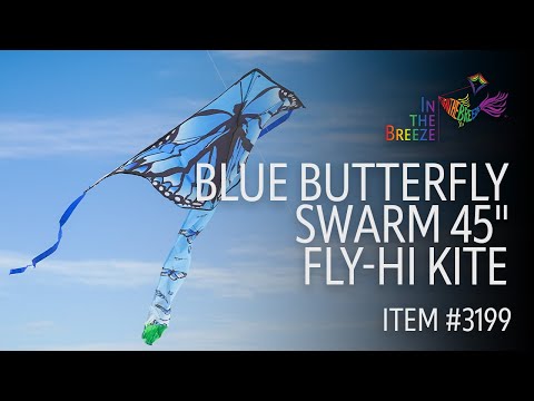 BLUE BUTTERFLY HI-FLY KITE