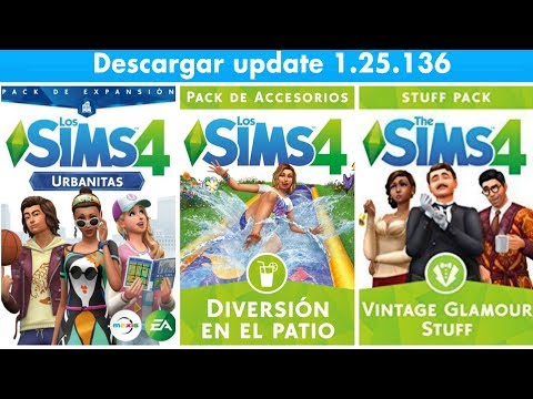 DESCARGAR LOS SIMS 4 URBANITAS + Diversión en el patio y Glamour vintage (update 1.25.136)