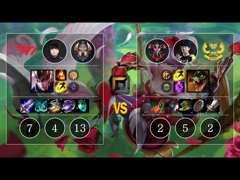 T1 Gori Quinn vs GAM Kiaya Renekton Top - KR Patch 10.12