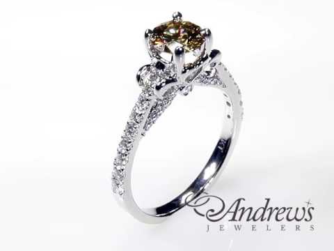 Stunning Colored Diamond Engagement Ring 101-00585
