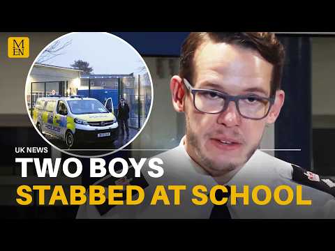 Boy, 13, arrested on suspicion of ATTEMPTED MURDER after two boys stabbed at school