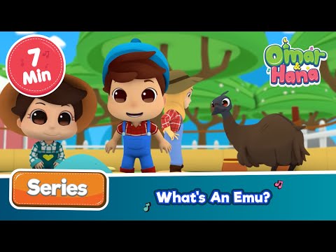 Omar & Hana | Whats an Emu? | Islamic cartoons for kids
