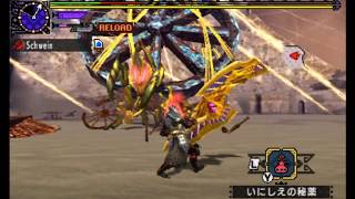 【MHXX】蠢く墟城　エリアルスラッシュアックス　５分針　ソロ【アトラル・カ】
