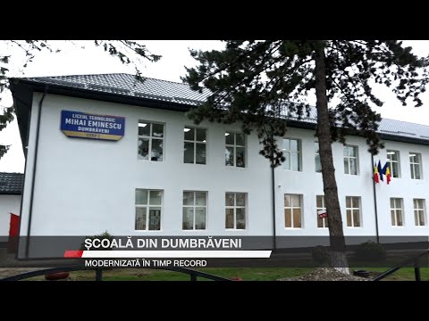 School from Dumbrăveni, modernized in record time