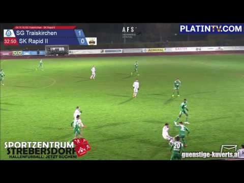 04.11.16 SG Traiskirchen - SK Rapid II - Highlight  (1. Halbzeit / 33:01) am 04.11.2016 20:07