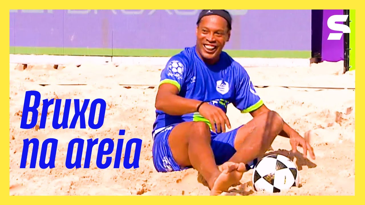 RONALDINHO GAÚCHO VENCE DJALMINHA NO FUTEVÔLEI | MELHORES MOMENTOS | sportv