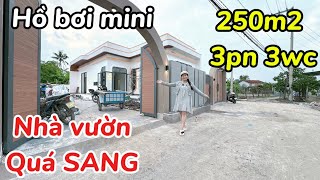 🌴SUPER LUXURY GARDEN HOUSE! 250m2 with Mini Swimming Pool - Less than 2 separate Red Books, Compl...