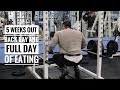5 Weeks Out| Back Day For Thickness| Full day of Eating