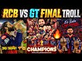 RCB VS GT IPL 2026 FINAL TROLL RCB BACK TO BACK TROPHIES 🥹 KOHLI BHUVI PATIDAR