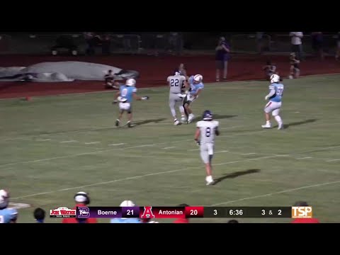 Highlights: Boerne vs Antonian BGC Football - Week 3, 2023