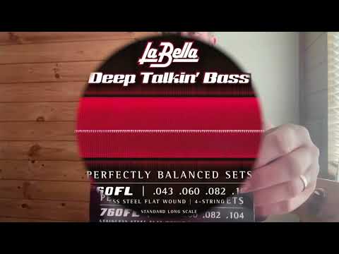 LaBella 760FL  Stainless Steel Flat Wound Bass Strings Demo