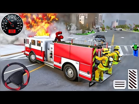 Real Fire Truck Driving Simulator 2020 - New Fire Fighting Fireman's Daily Job - Android GamePlay