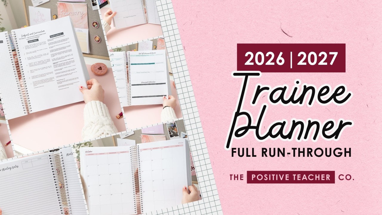 Trainee Teacher Planner Full Run Through 2026-27