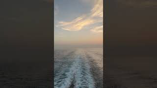 #wakeview of the #sunset from #sunprincess off the southern coast of Spain in August