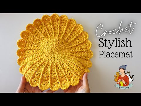 How To Crochet An Easy Placemat / Doily