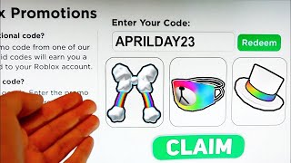 2023 *ALL 5 NEW* ROBLOX PROMO CODES All Free ROBUX Items in APRIL + EVENT | All Free Items on Roblox