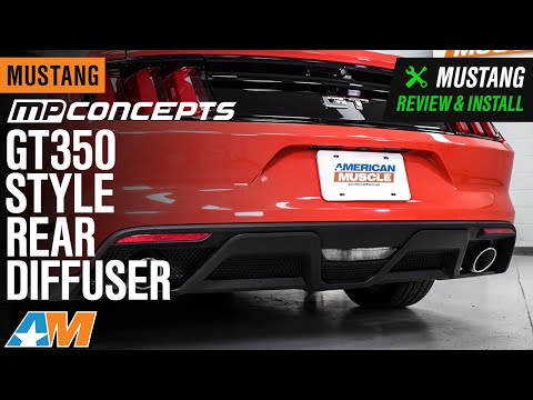2015-2017 Mustang Premium MP Concepts GT350 Style Rear Diffuser Review & Install