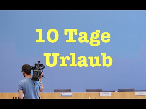 10 Tage Urlaub - Komplette Bundespressekonferenz vom 11. Mai 2016