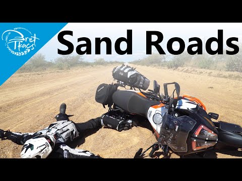 How to ride on sand roads with wheel ruts