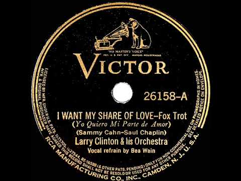 1939 Larry Clinton - I Want My Share Of Love (Bea Wain, vocal)