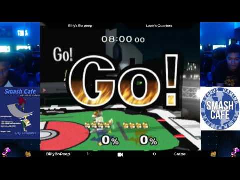 Smash Cafe 4 - BillyBoPeep (Neutral) vs Grape (Fox) - Losers Quarters