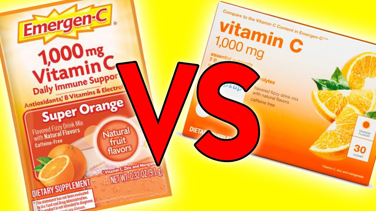EMERGEN-C VS Generic Effervescent Vitamin C Dietary Supplement from Target Review + Homemade Pizza