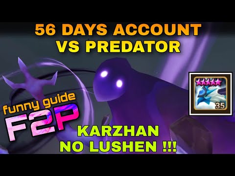 BEGINNER ACCOUNT VS DARK DIMENSON PREDATOR IN KARZHAN SUMMONERS WAR